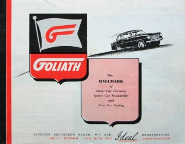 Goliath Ideal Modelprogram 1957 Carbrochure (6937)